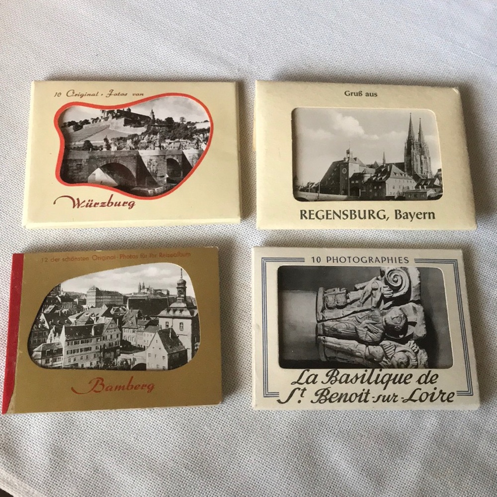 Picture set of old European cities